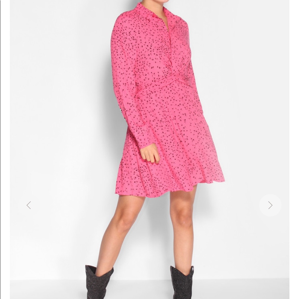 Ganni Barra crepe dress size 38